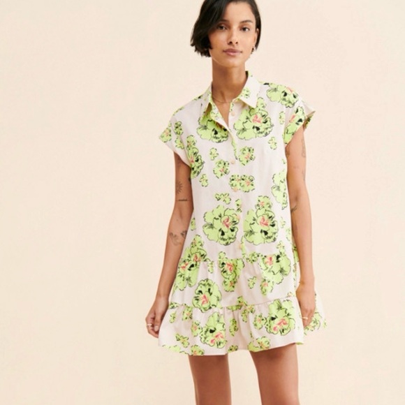 Maeve Dresses & Skirts - Maeve by Anthropologie floral mini shirt dress sz M